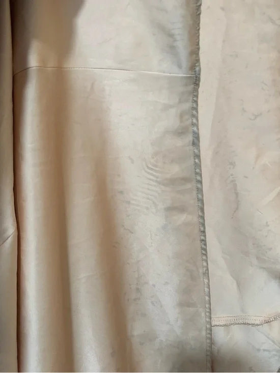 WeWoreWhat Ruffle Corset Brown Champagne Satin Maxi Dress Size 6 Small - Picture 5 of 8